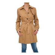 Marella Stilig Trench Coat för Kvinnor Brown, Dam