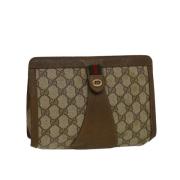 Gucci Vintage Pre-owned Canvas gucci-vskor Beige, Dam