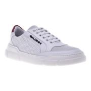 Baldinini Sneaker in white perforated calfskin White, Herr