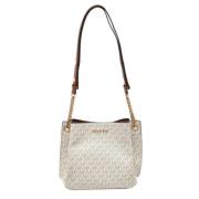 Michael Kors Pre-owned Pre-owned Belagd canvas crossbodyvskor White, D...