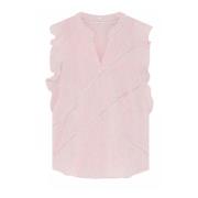 Gustav Sleeveless Tops Pink, Dam