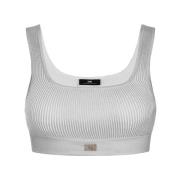 Elisabetta Franchi Silver Top Gray, Dam