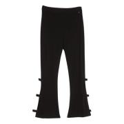 Twinset Wide Trousers Black, Dam