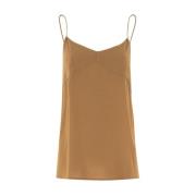 Fabiana Filippi Sleeveless Tops Beige, Dam