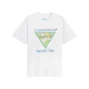 Casablanca Tennis Club Icon Vit T-shirt White, Herr