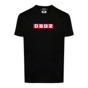 Dsquared2 Svarta T-shirts och Polos Black, Herr