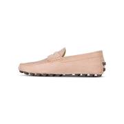 Tod's Velour Slip-On Moccasins Italien Made Pink, Herr