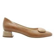 Brunate Stiligt Getläder Slip-On Sko Beige, Dam