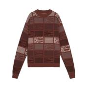 Rassvet Round-neck Knitwear Brown, Herr