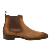 Santoni Brun Chelsea Boot Mocka Brown, Herr