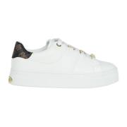 Guess Elegant Logo Läder Sneakers White, Dam