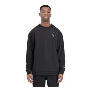 Puma Svart Crewneck Sweatshirt Rad/Cal Kollektion Black, Herr