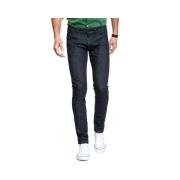 Wrangler Slim-Fit Navy Blue Denim Jeans Black, Herr