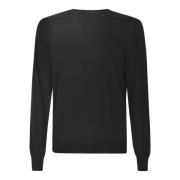 Tagliatore Round-neck Knitwear Blue, Herr