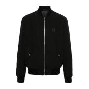 Balmain Logo-patch bomberjacka Black, Herr