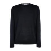 Paolo Pecora Round-neck Knitwear Black, Herr