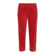 LauRie Cropped Trousers Red, Dam