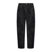 Rick Owens Geth Jeans byxor Black, Herr