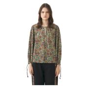 Antik Batik Blus Zena Green, Dam