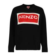 Kenzo Round-neck Knitwear Black, Dam