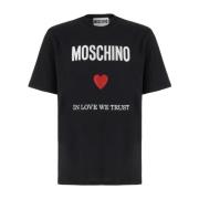 Moschino T-Shirts Black, Herr