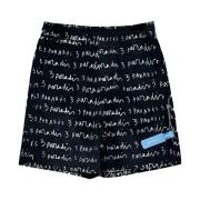 3.Paradis Logo Appliqué Sommar Shorts Black, Herr