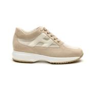 Hogan Stiliga Beige Sneakers för Kvinnor Beige, Dam