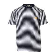 Woolrich Blårandig T-shirt och Polo Multicolor, Herr