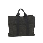 Hermès Vintage Pre-owned Bomull totevskor Gray, Dam