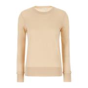 Chloé Round-neck Knitwear Beige, Dam