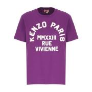 Kenzo Stilfull Lila Bomull T-shirt för Kvinnor Purple, Dam