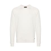 Tom Ford Ivory Vit Crew Neck Sweater Beige, Herr