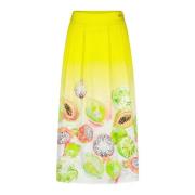 Marc Cain Midi Skirts Yellow, Dam