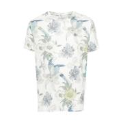 Etro T-shirt med Grafiskt Tryck och Crew Neck White, Herr