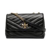 Tory Burch Svart Chevron Axelväska Black, Dam