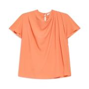 Maliparmi Sleeveless Tops Orange, Dam