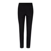 LauRie Slim-fit Trousers Black, Dam