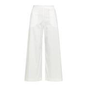 Maliparmi Wide Trousers White, Dam