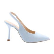 March23 Stilrena Slingback Klackar Blue, Dam