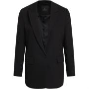 Bruuns Bazaar Oversized Blazer Black, Dam