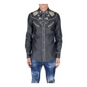 Dsquared2 Casual Shirts Gray, Herr