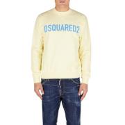 Dsquared2 Gul Bomullströja - ECO Dyed Yellow, Herr