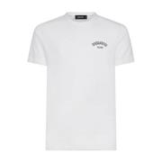 Dsquared2 Logo Print Crew Neck T-shirt White, Herr