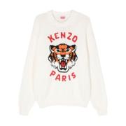 Kenzo Round-neck Knitwear White, Herr