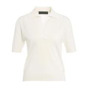 Kaos Knitwear White, Dam