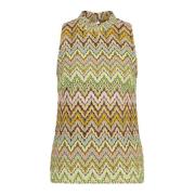 Ana Alcazar Sleeveless Tops Multicolor, Dam