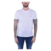 Dondup Vit Crew Neck Kortärmad T-shirt White, Herr