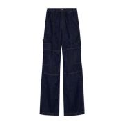 Simkhai Wide Trousers Blue, Dam