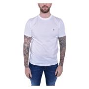 C.p. Company Logo Jersey T-shirt Ss24 Vit White, Herr