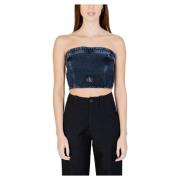 Calvin Klein Jeans Sleeveless Tops Blue, Dam